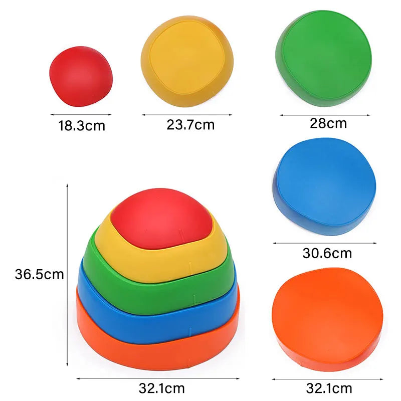 Children Sense System Toys Plastic Trampling Stone Tactile Sensory Balance Training Parish Sports Teaching Aids Educational Toys