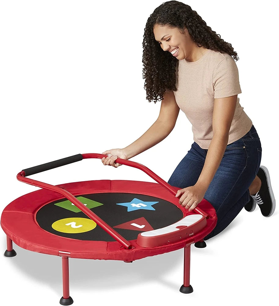 Game Interactive Sensory Toys Children's Jumping Trampoline Mini Baby Toddler Trampoline Indoor Mini Trampoline with Light Music