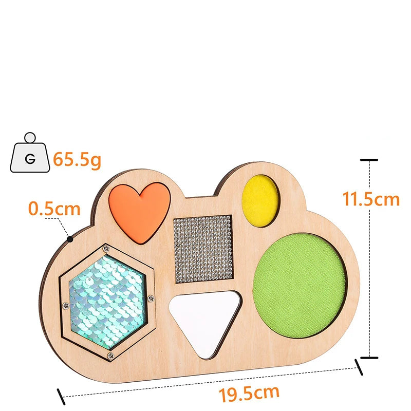 LED Switch Busy Board Cube Wooden Block Montessori Baby Travel Toy Learning Basic Life Skills Grasping Ability Training Lock Box