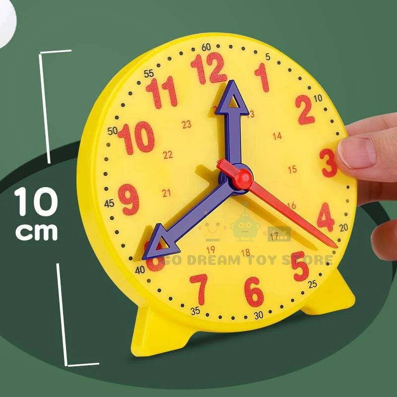 Children Montessori Clock Educational Toys Hour Minute Second Cognition Colorful Clocks Toys Kids Early Preschool Teaching Aids